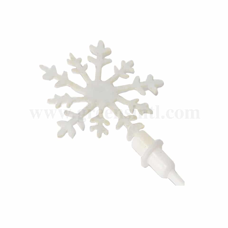 GREENS CHOICE Christmas Cake Topper- Snow Flake 50 mm-10 pcs
