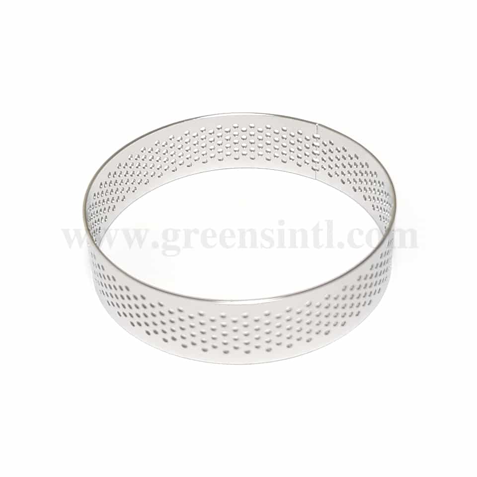 GREENS CHOICE Perforated Tart Ring Round D 80 x h20mm