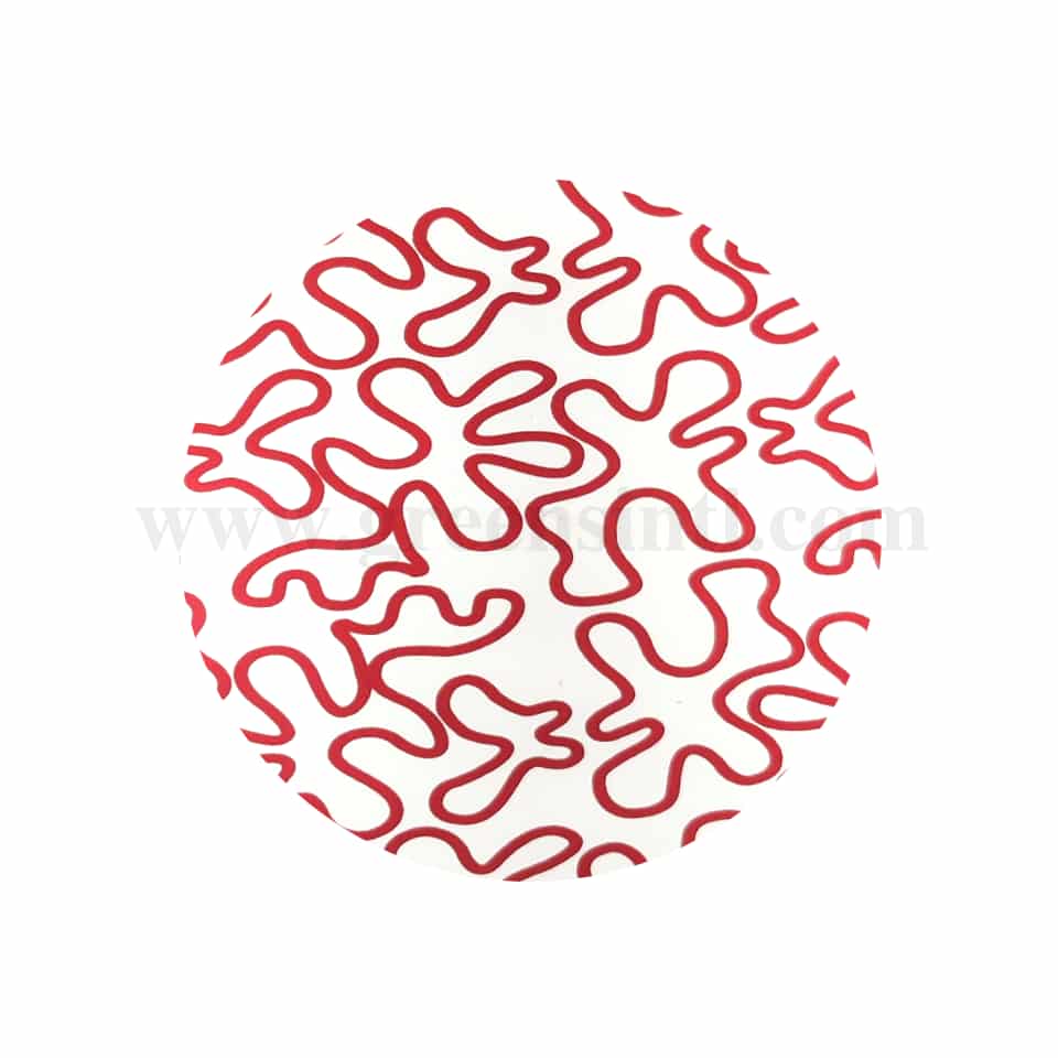 GREENS CHOICE Chocolate Transfer Sheet Wave Lines Red 250 x 350 mm-50 Sheets