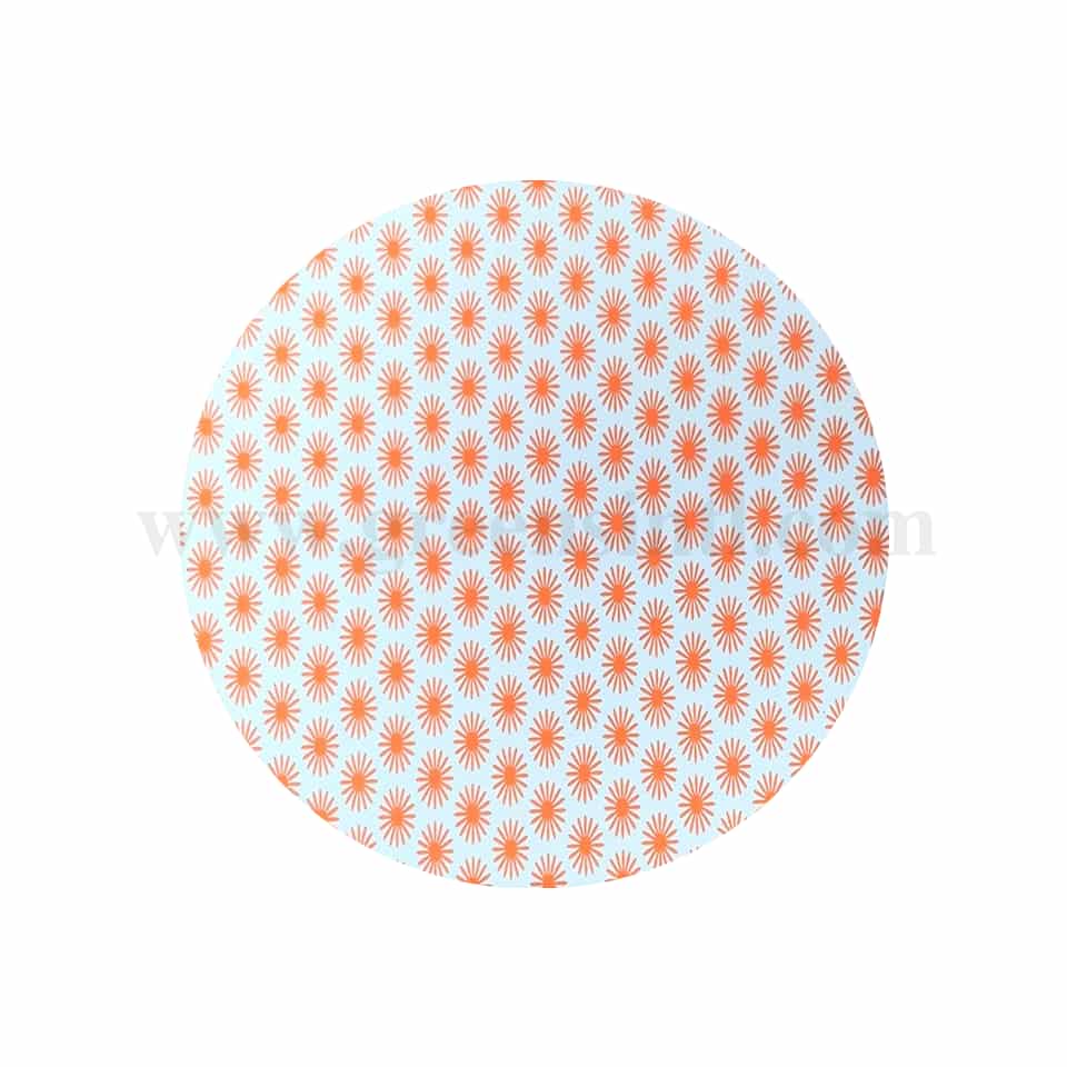 GREENS CHOICE Chocolate Transfer Sheet Flower Pattern Orange 250 x 350 mm-50 Sheets