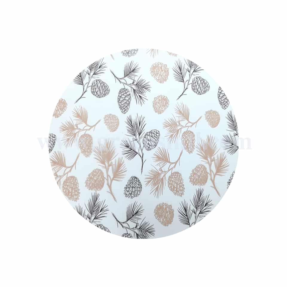 GREENS CHOICE Chocolate Transfer Sheet Pines Dark Brown And Light Brown 250 x 350 mm-50 Sheets