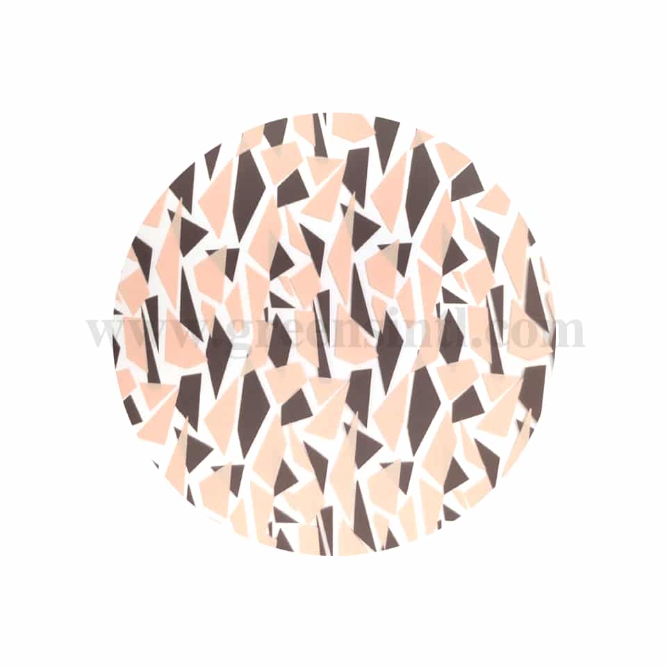 GREENS CHOICE Chocolate Transfer Sheet Mosaic Brown and Pink 250 x 350 mm-5 Sheets