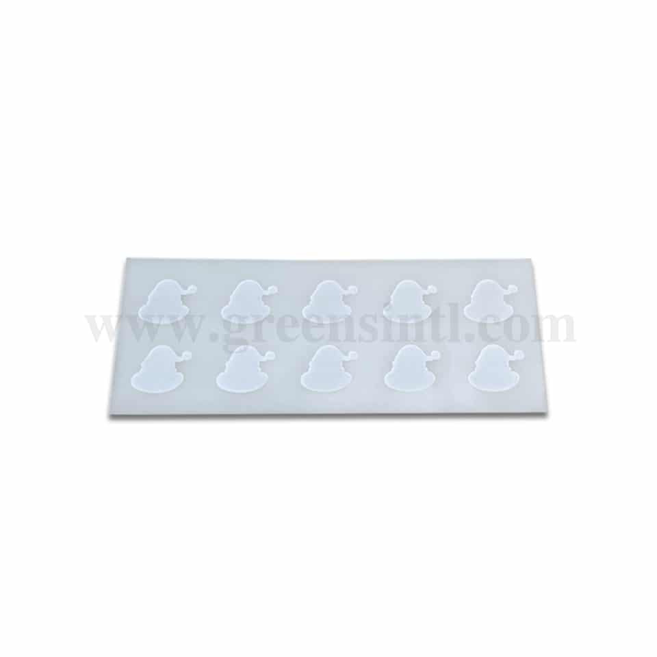 GREENS CHOICE Chocolate Decorations Stencil-Santa Face 50 x 45 mm-10 Indents