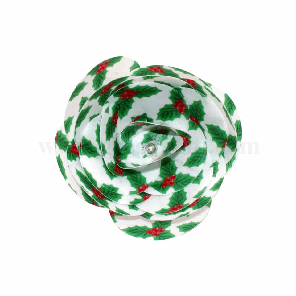 CDA Pre-Cut Edible Wafer Ranunculus Flower Kit - Large Holly- 6 Sheets