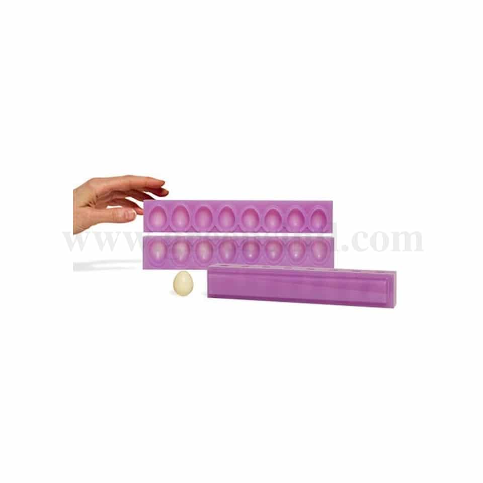 CHICAGO SCHOOL OF MOLD MAKING Quail Egg - 57 x 41 mm- 8 Indends