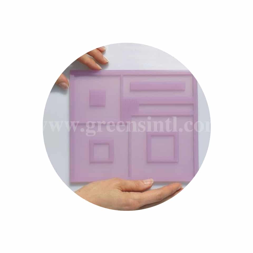 CHICAGO SCHOOL OF MOLD MAKING Square Sliver Mat 175 x 200 x 3 mm