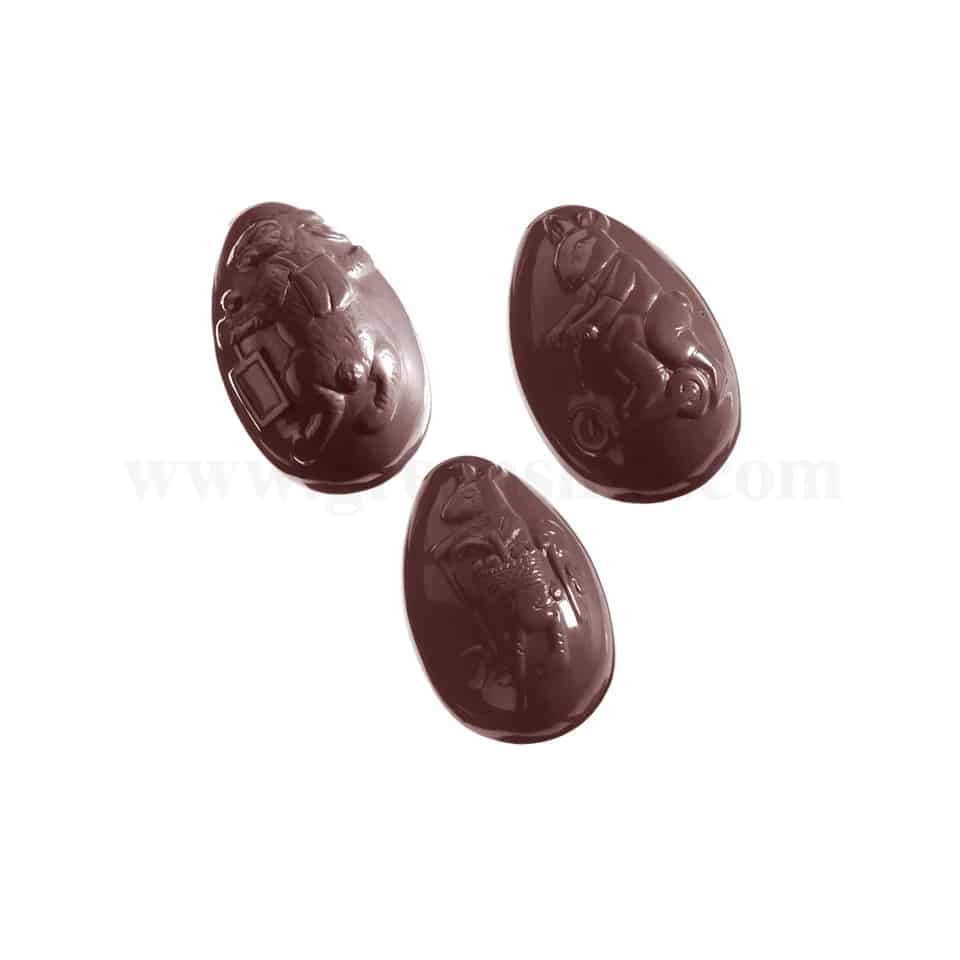 CHOCOLATE WORLD Chocolate Mould Egg Hare 74x48x H26 mm