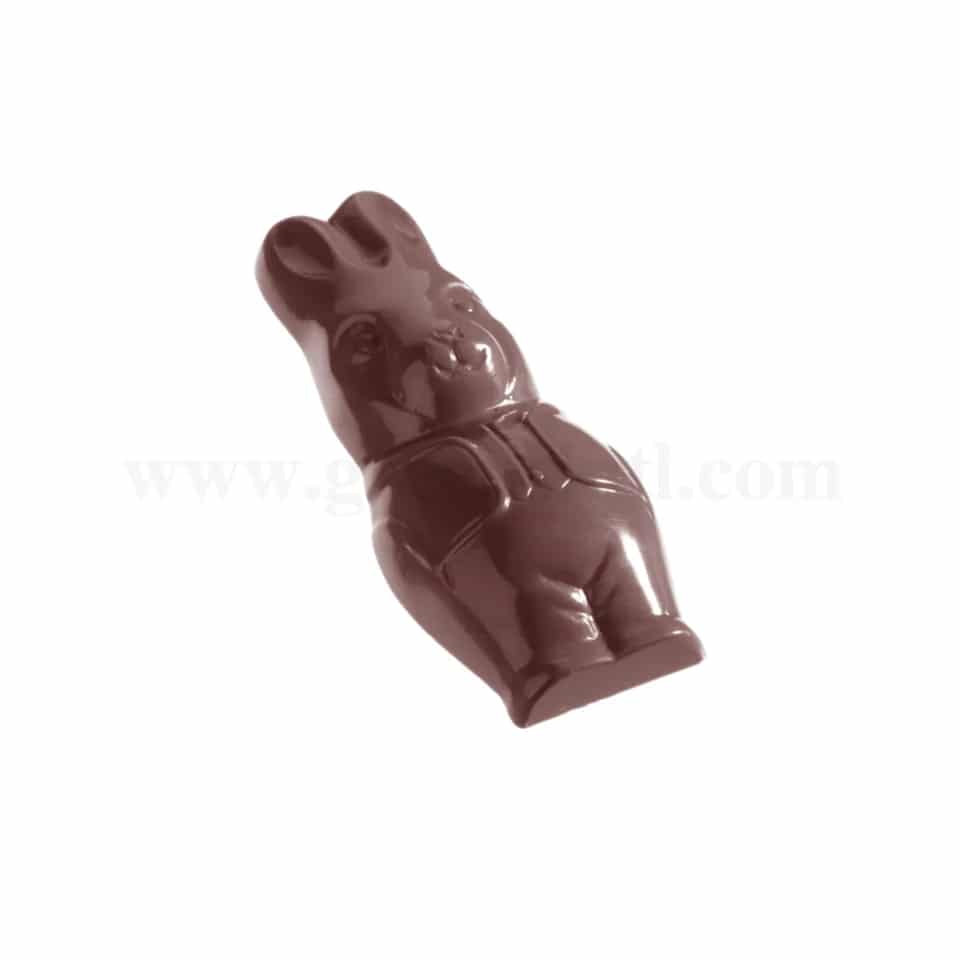 CHOCOLATE WORLD Chocolate Mould Laughing Hare 74 x 31 x h 14 mm