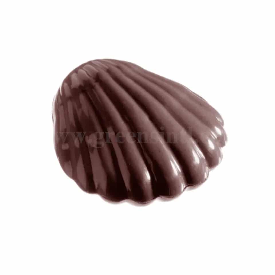 CHOCOLATE WORLD Chocolate Mould Large Shell 38 x 35 x h 9 mm