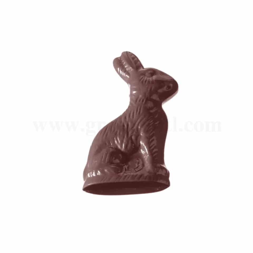 CHOCOLATE WORLD Chocolate Mould Hare Sitting 110x64xh13mm