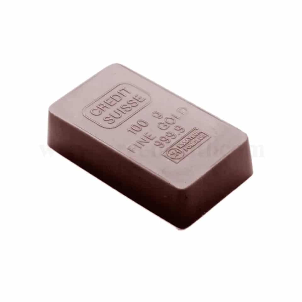 CHOCOLATE WORLD Chocolate Mould Gold Nugget 48x29xh11mm