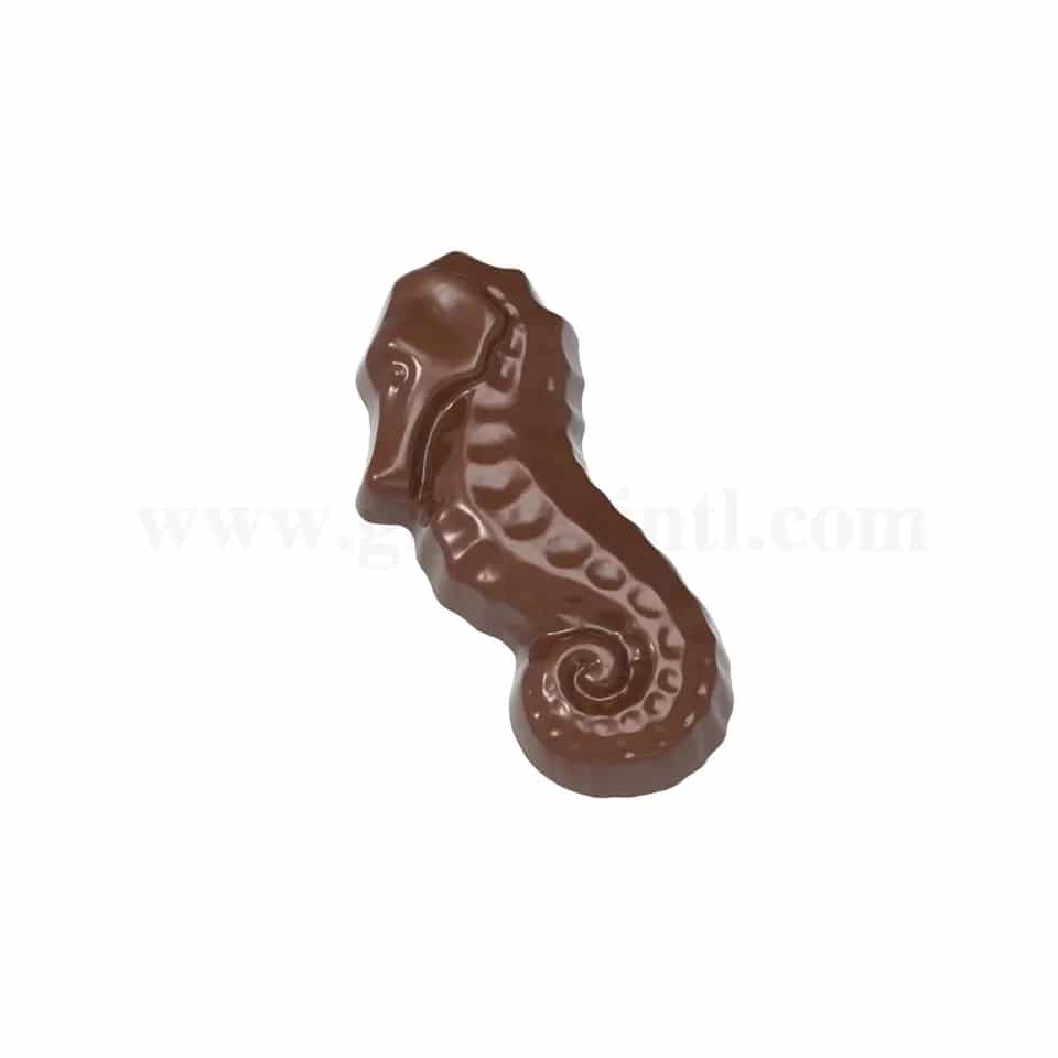 CHOCOLATE WORLD Seahorse Chocolate Mould 50x22xh9mm