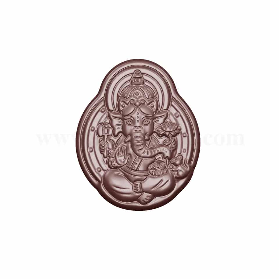 CHOCOLATE WORLD Chocolate Mould Ganesha 55x45x7mm