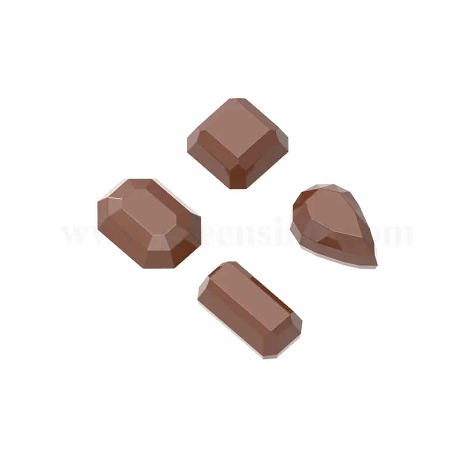 CHOCOLATE WORLD Chocolate Mould Gemstones 35x20x26mm-4 Fig