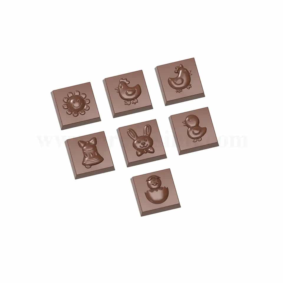 CHOCOLATE WORLD Chocolate Mould Karak Easter 31x31x9mm-7 Fig