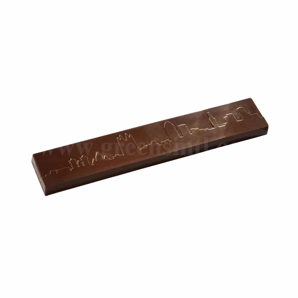 CHOCOLATE WORLD Chocolate Mould Bar Skyline 117.5x21xh7 mm