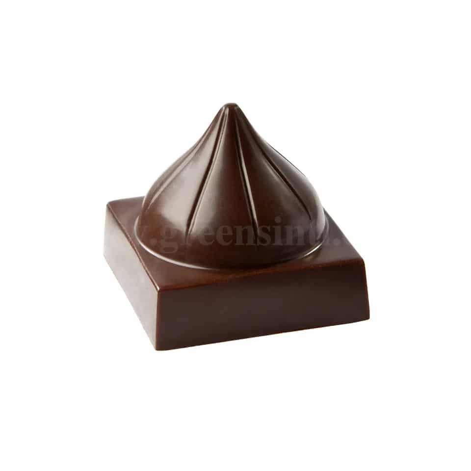 CHOCOLATE WORLD Chocolate Mould Cube With Dome 26x26xh23.5 mm