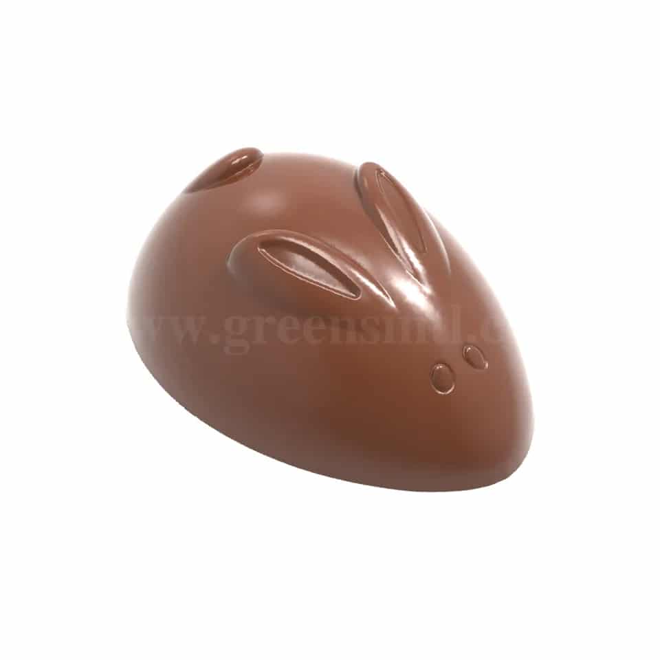 CHOCOLATE WORLD Chocolate Mould Rabbit Abstract 52x35.5xh19.5 mm