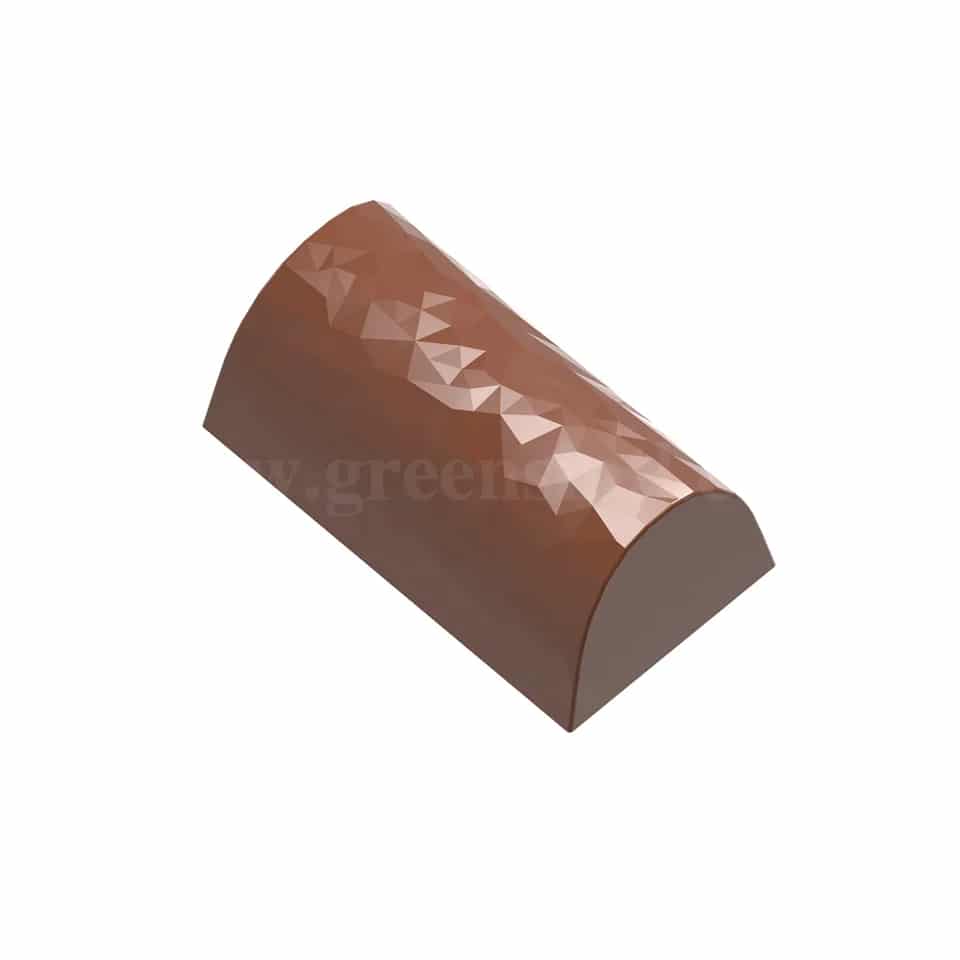 CHOCOLATE WORLD Chocolate Mould Buche Facet 36x20xh15 mm