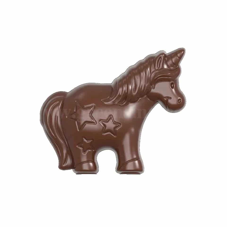 CHOCOLATE WORLD Chocolate Mould Unicorn 45x39.5xh9.5 mm