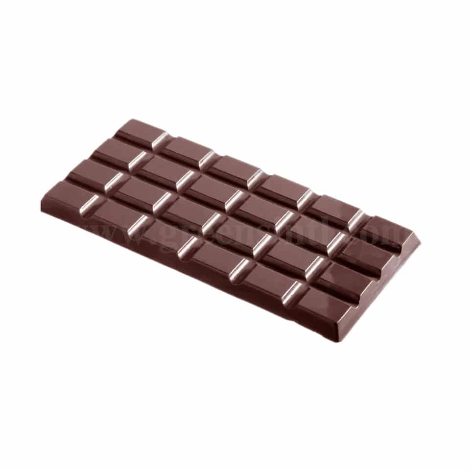 CHOCOLATE WORLD Chocolate Mould Tablet 4x6 Rectangle 156x77xh8 mm
