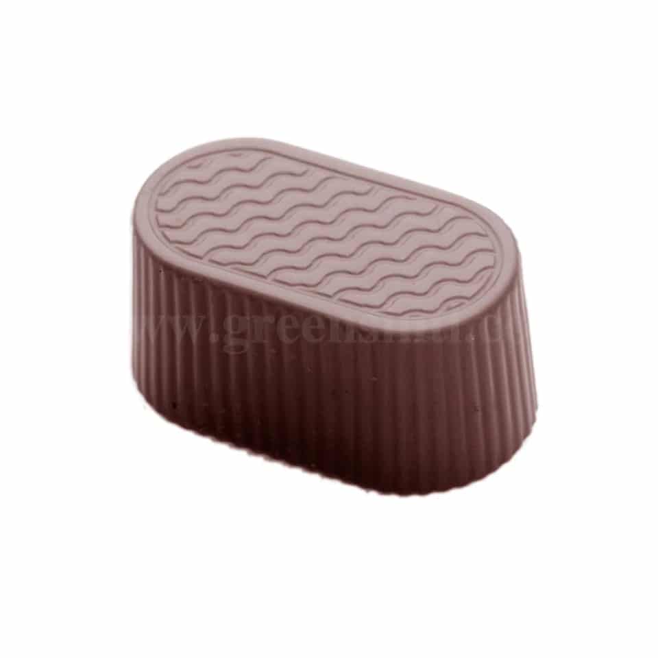 CHOCOLATE WORLD Chocolate Mould Oval Basket 34x19xh16 mm