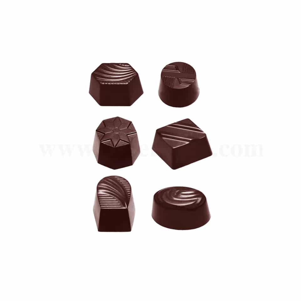 CHOCOLATE WORLD Chocolate Mould Assortment Small 6 Fig