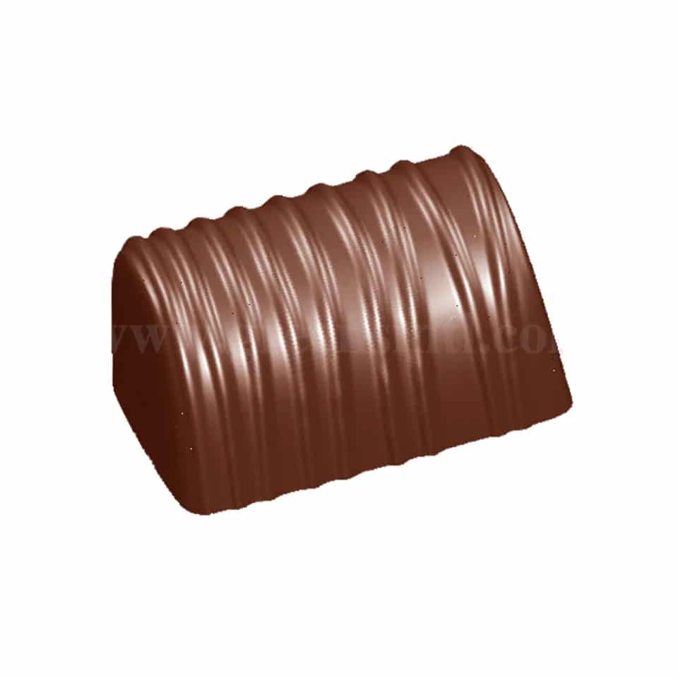 CHOCOLATE WORLD Chocolate Mould Buche With Stripes 34.5x25.7xh17 mm