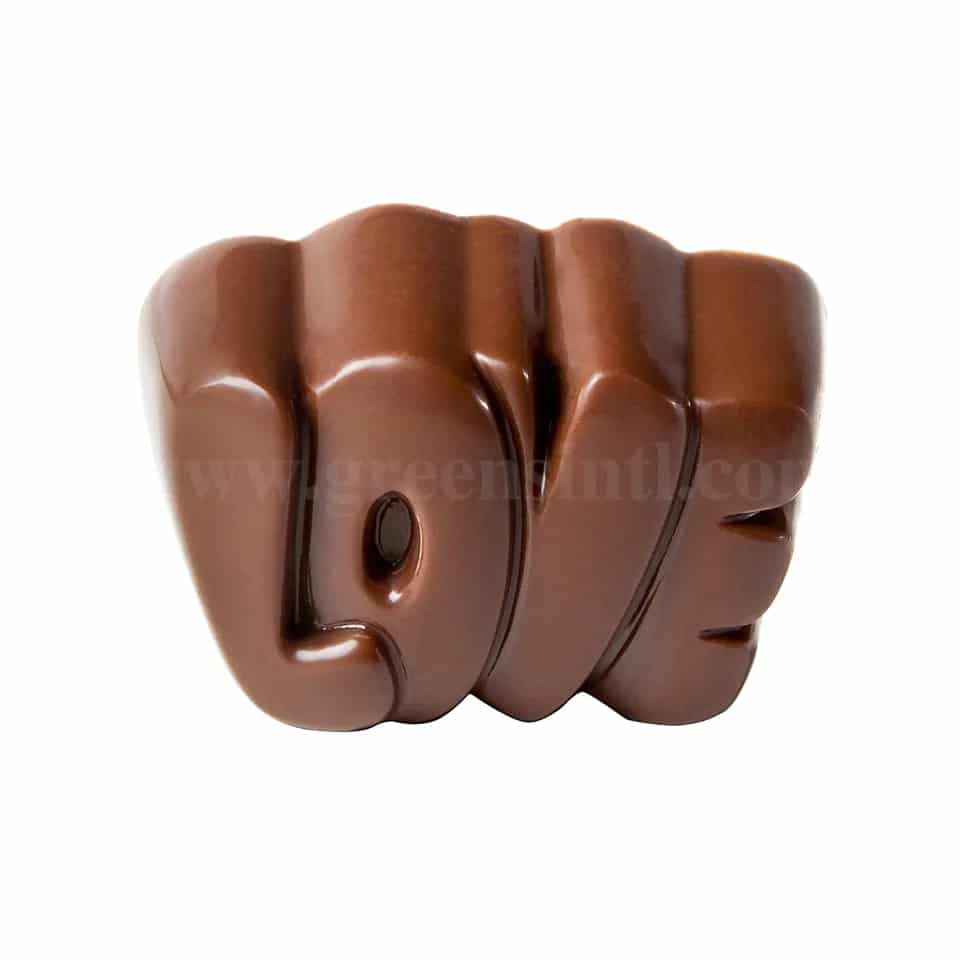 CHOCOLATE WORLD Chocolate Mould "Love" Praline 33x22.5xh16 mm