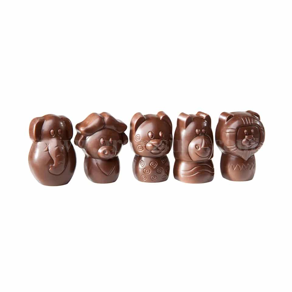 CHOCOLATE WORLD Chocolate Mould "The Big Five" Small 5 Fig