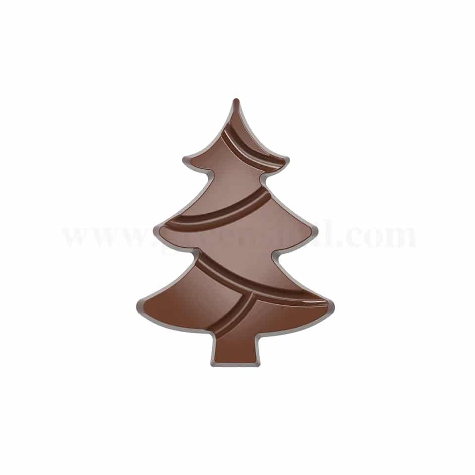 CHOCOLATE WORLD Chocolate Mould Tablet Christmas Tree 139.5x103xh12 mm