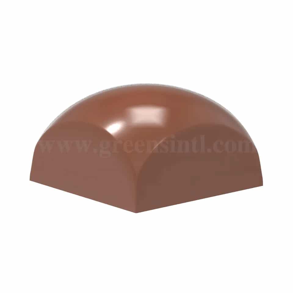 CHOCOLATE WORLD Chocolate Mould Square Sphere - Alexandre Bourdeaux 25.5x25.5xh15 mm