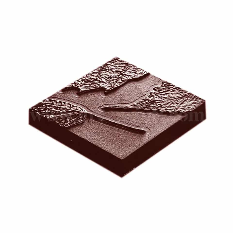 CHOCOLATE WORLD Chocolate Mould Cocoa Leaf 41x41xh7 mm