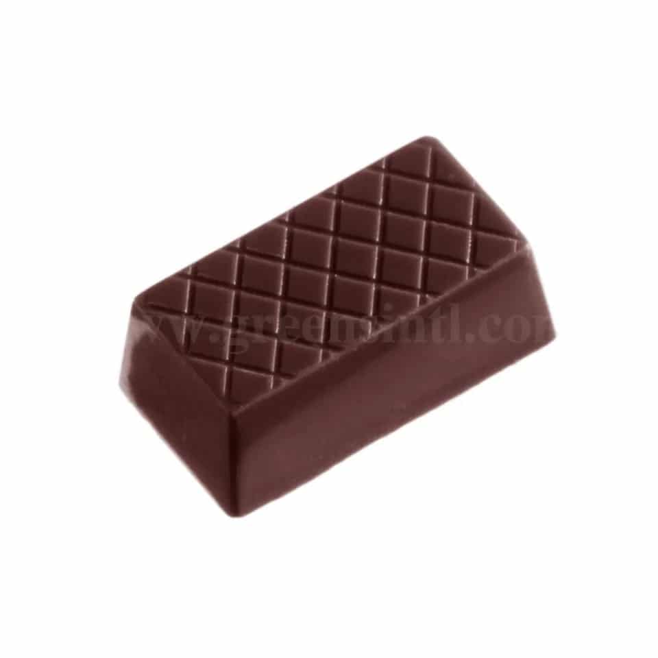 CHOCOLATE WORLD Chocolate Mould Rectangle Lines 35x19xh13 mm