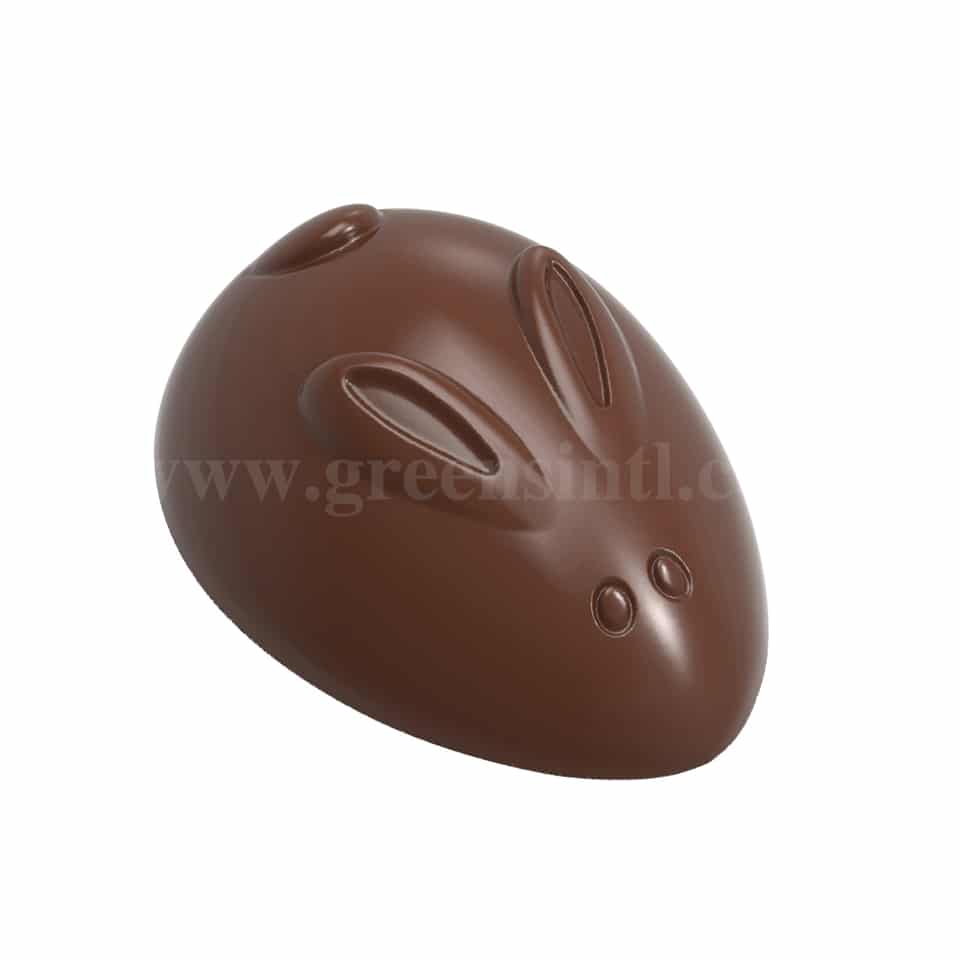 CHOCOLATE WORLD Chocolate Mould Rabbit Abstract-Nora Chokladskola 41 x 29 x h 16 mm