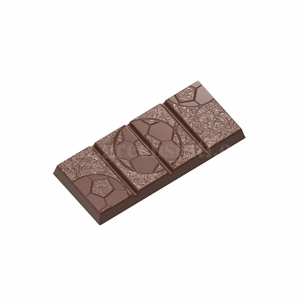 CHOCOLATE WORLD Chocolate Mould Tablet Football 114 x 50 x h 9.5 mm