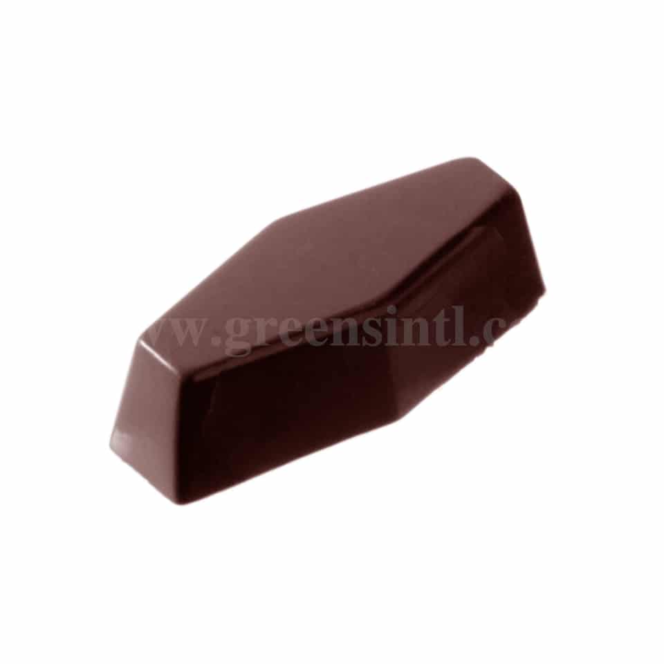 CHOCOLATE WORLD Chocolate Mould Hexagon Long 43 x 21 x h 13 mm