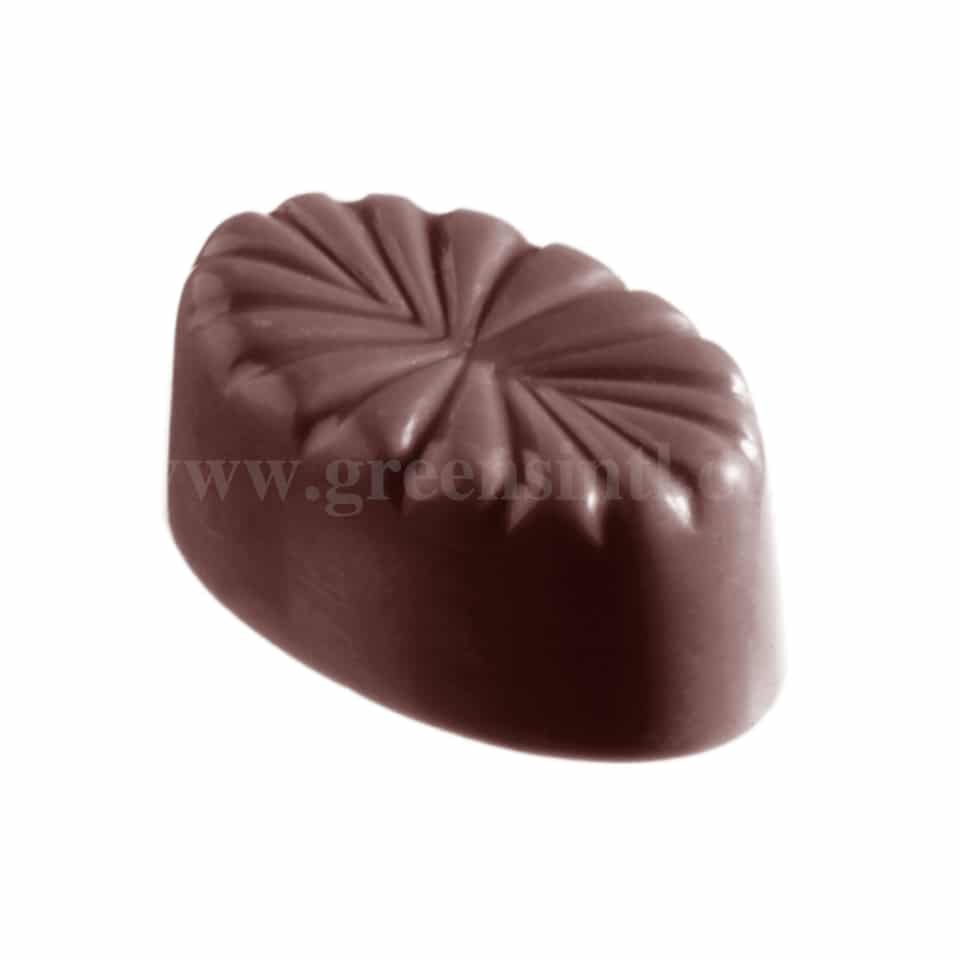 CHOCOLATE WORLD Chocolate Mould French Oval 35 x 22 x h 15 mm