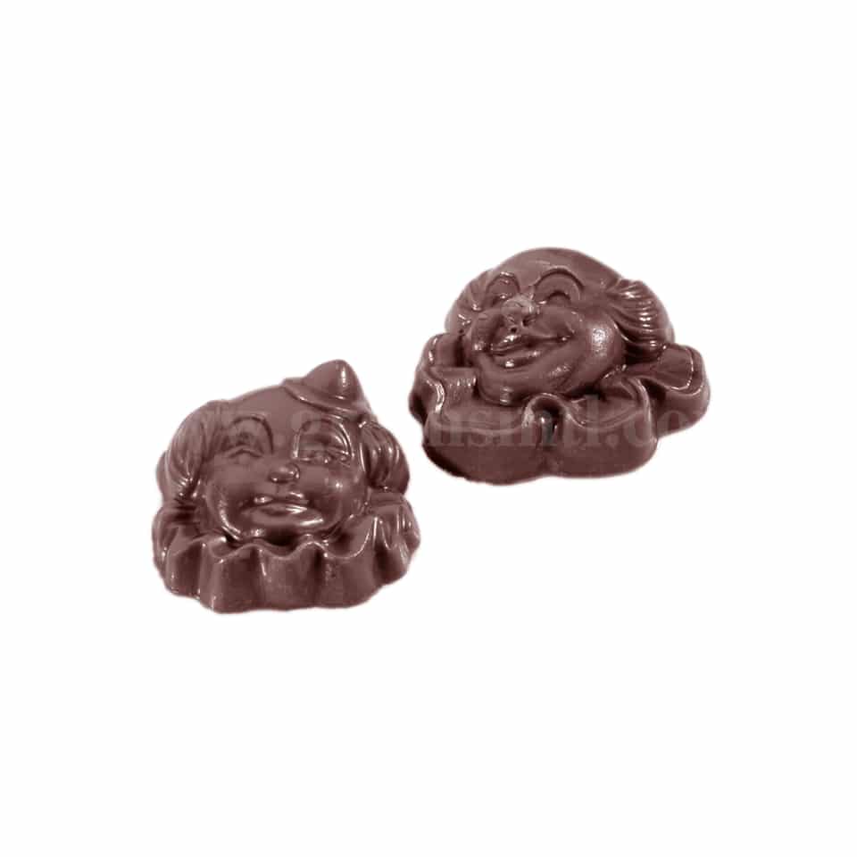 CHOCOLATE WORLD Chocolate Mould Clown 2 Fig 43 x 43 x h 11 mm