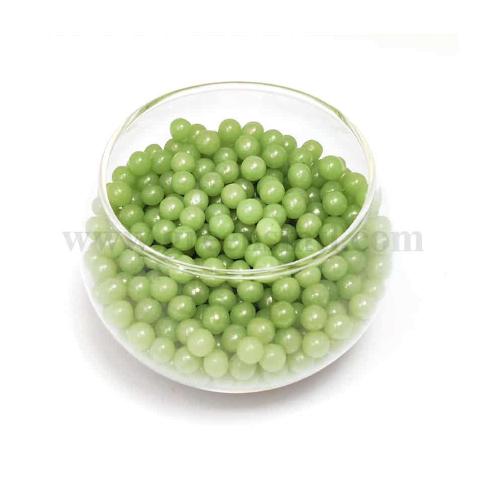 CONFETTI Glossy Green Sugar Pearls 6 mm - 1 Kg