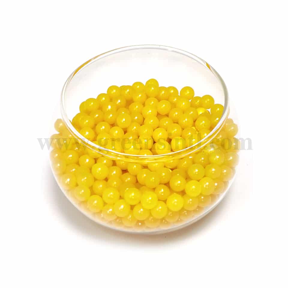 CONFETTI Glossy Yellow Sugar Pearls 6 mm - 1 Kg