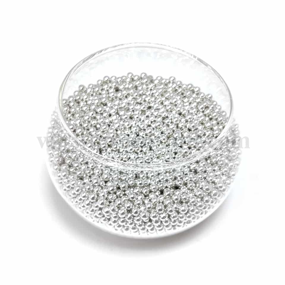 CONFETTI Silver Sugar Pearls 3 mm - 1 Kg