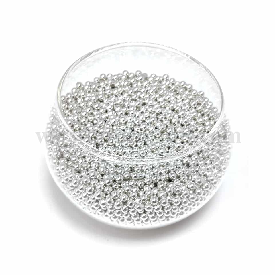 CONFETTI Silver Sugar Pearls 4 mm - 1 Kg