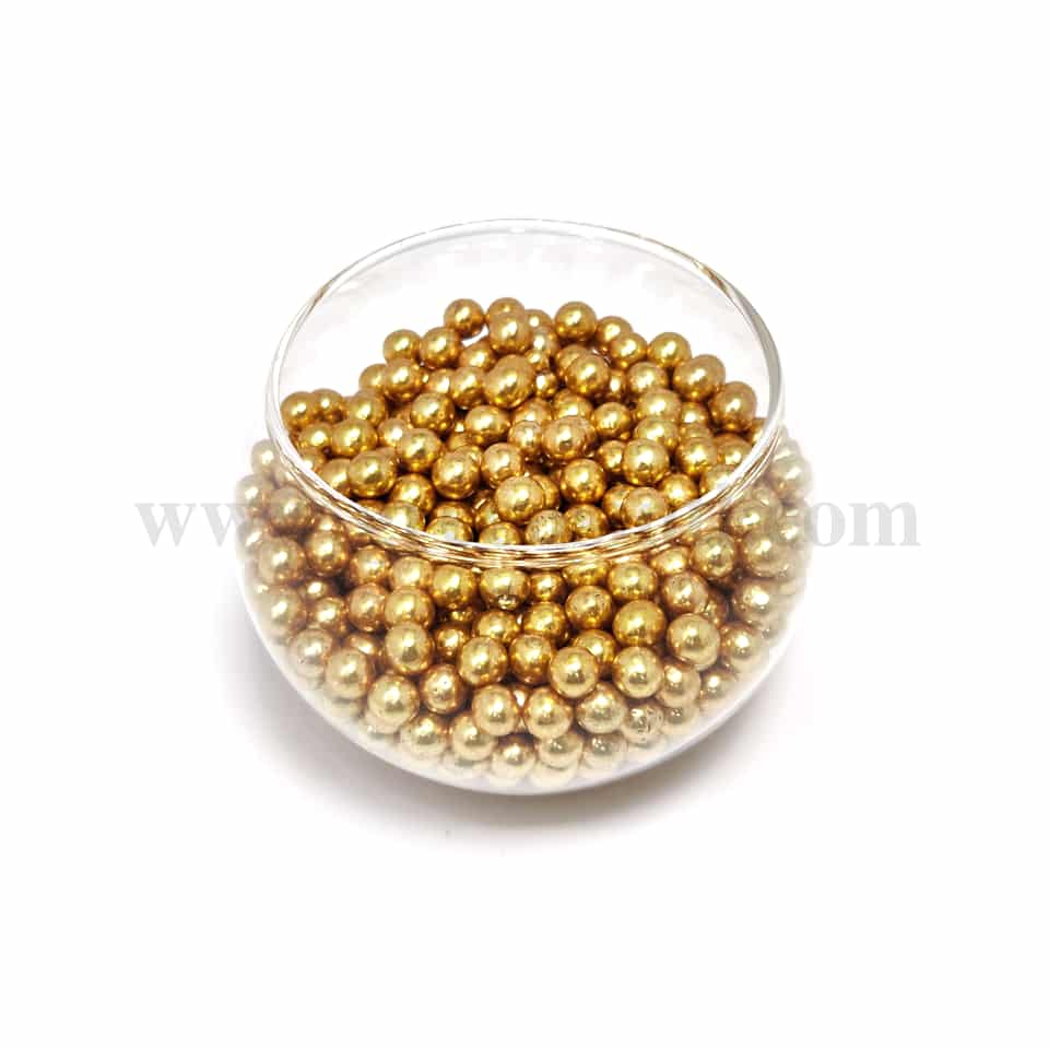 CONFETTI Old Gold Sugar Pearls 5 mm - 1 Kg