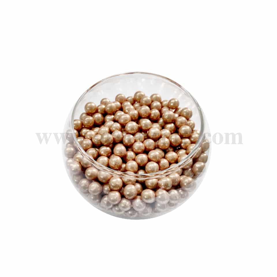 CONFETTI Old Gold Sugar Pearls 6 mm - 1 Kg