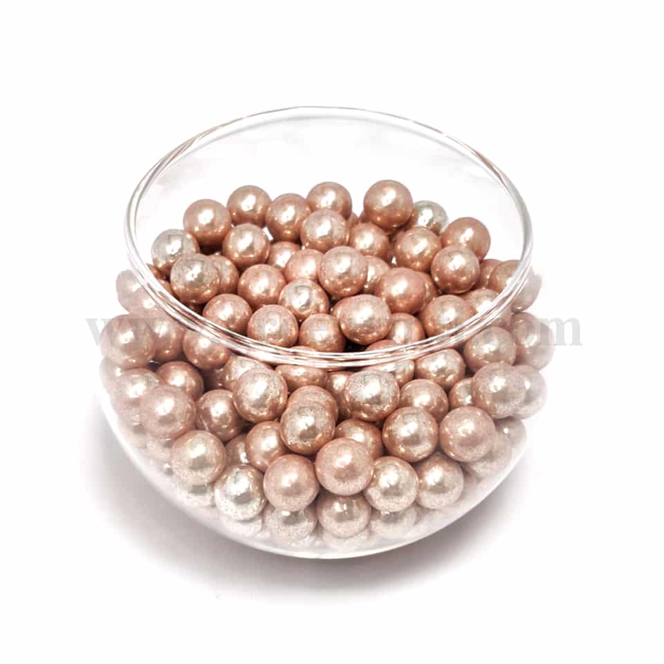 CONFETTI Old Gold Sugar Pearls 7 mm - 1 Kg