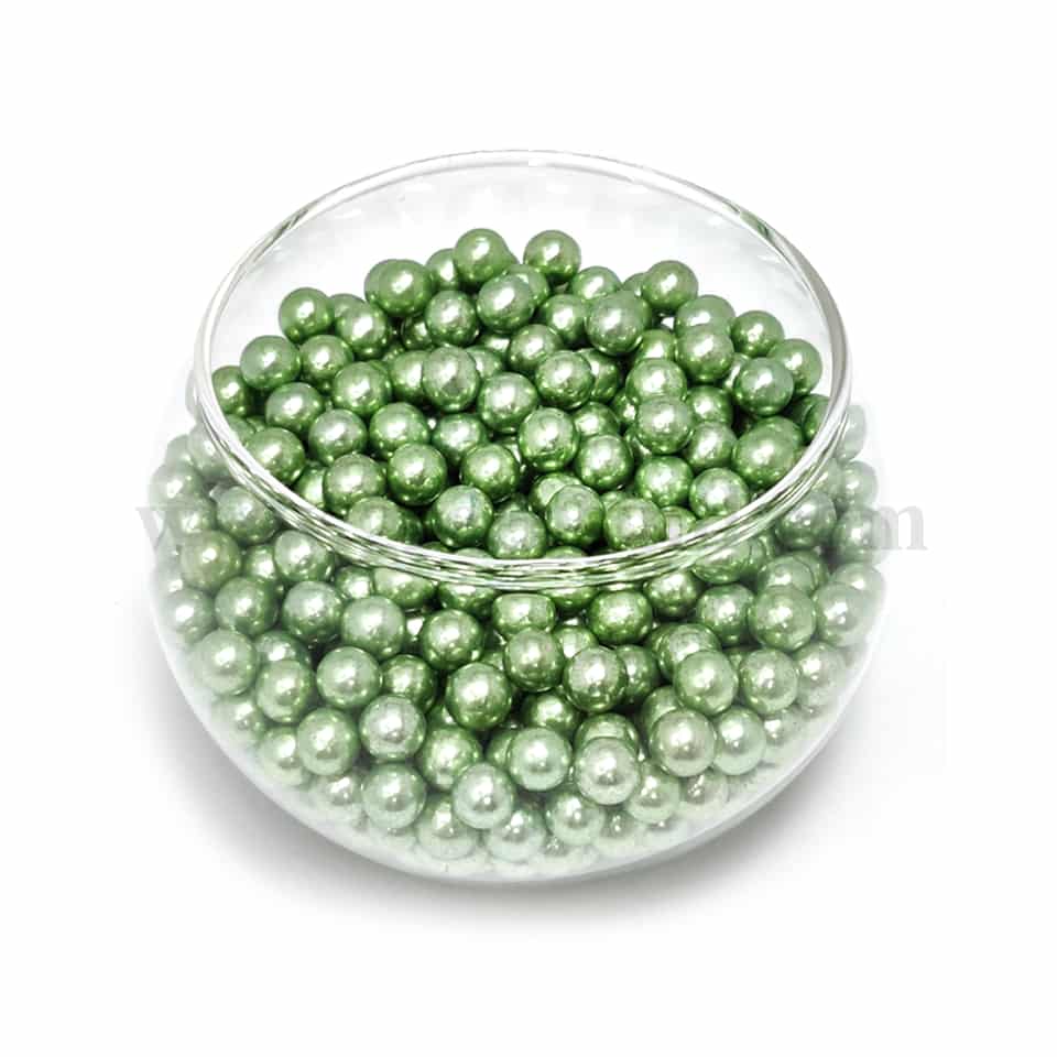 CONFETTI Green Sugar Pearls 6 mm - 1Kg