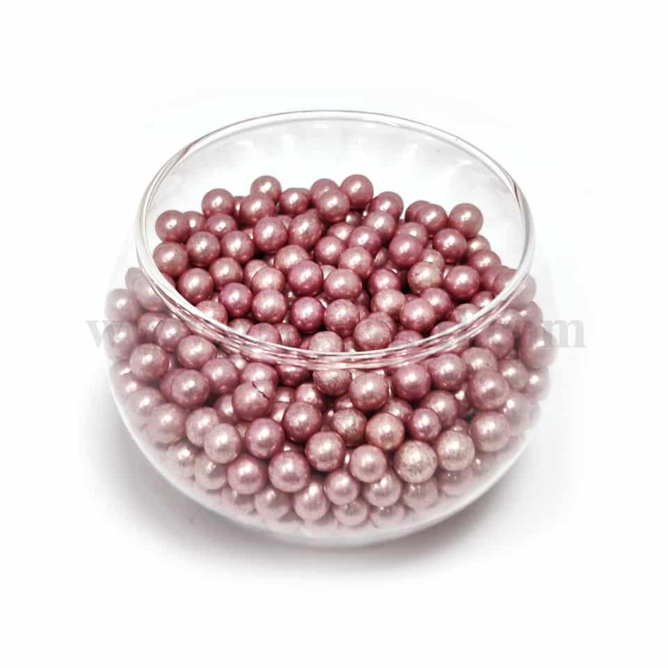 CONFETTI Pink Sugar Pearls 6 mm - 1 Kg