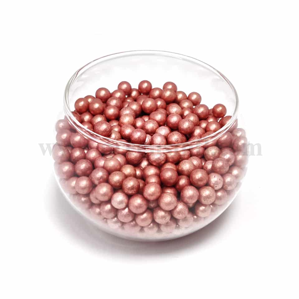 CONFETTI Red Sugar Pearls 6 mm - 1 Kg