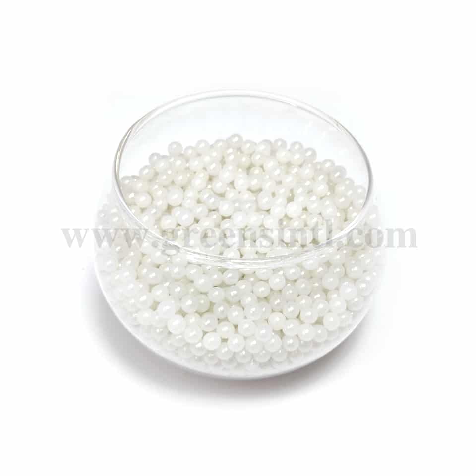 CONFETTI Glossy White Sugar Pearls 4 mm - 100g